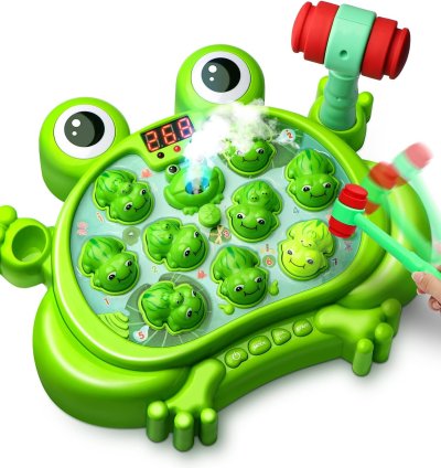 HopeRock Toys for 2 3 4 5 Year Old Boy,Toddler Toys Age 2-4, Whack A Frog Game